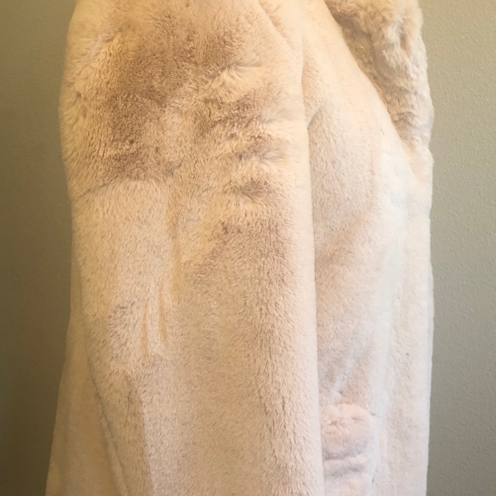APPARIS-NWT Light Pink Oversized Fluffy Coat - Picture 4 of 15